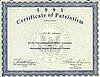 Certificate of Patriotism